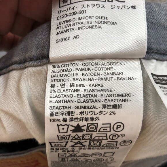 Levi's Womens Jeans Size 30 712 Slim Fit Straight Leg Gray Denim Classic Casual - Picture 9 of 15